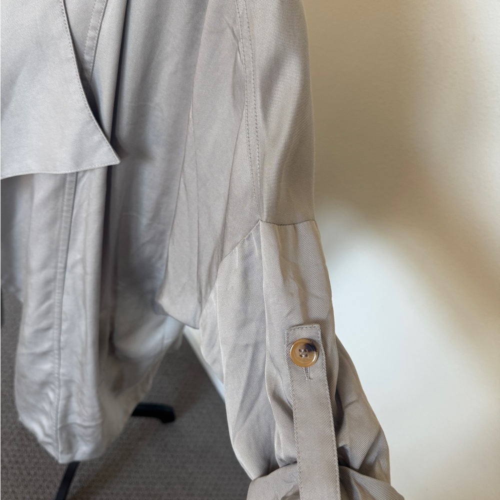 Lulu's Light Grey Oversized Jacket - Picture 7 of 7
